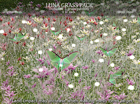 Second Life Marketplace - LOVE - LUNA GRASS PACK